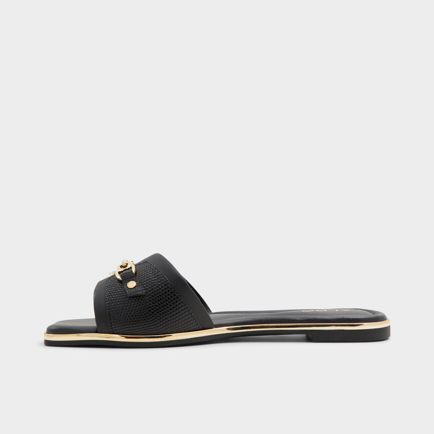 Alamassi Black Women's Flats - Slide sandal - Black