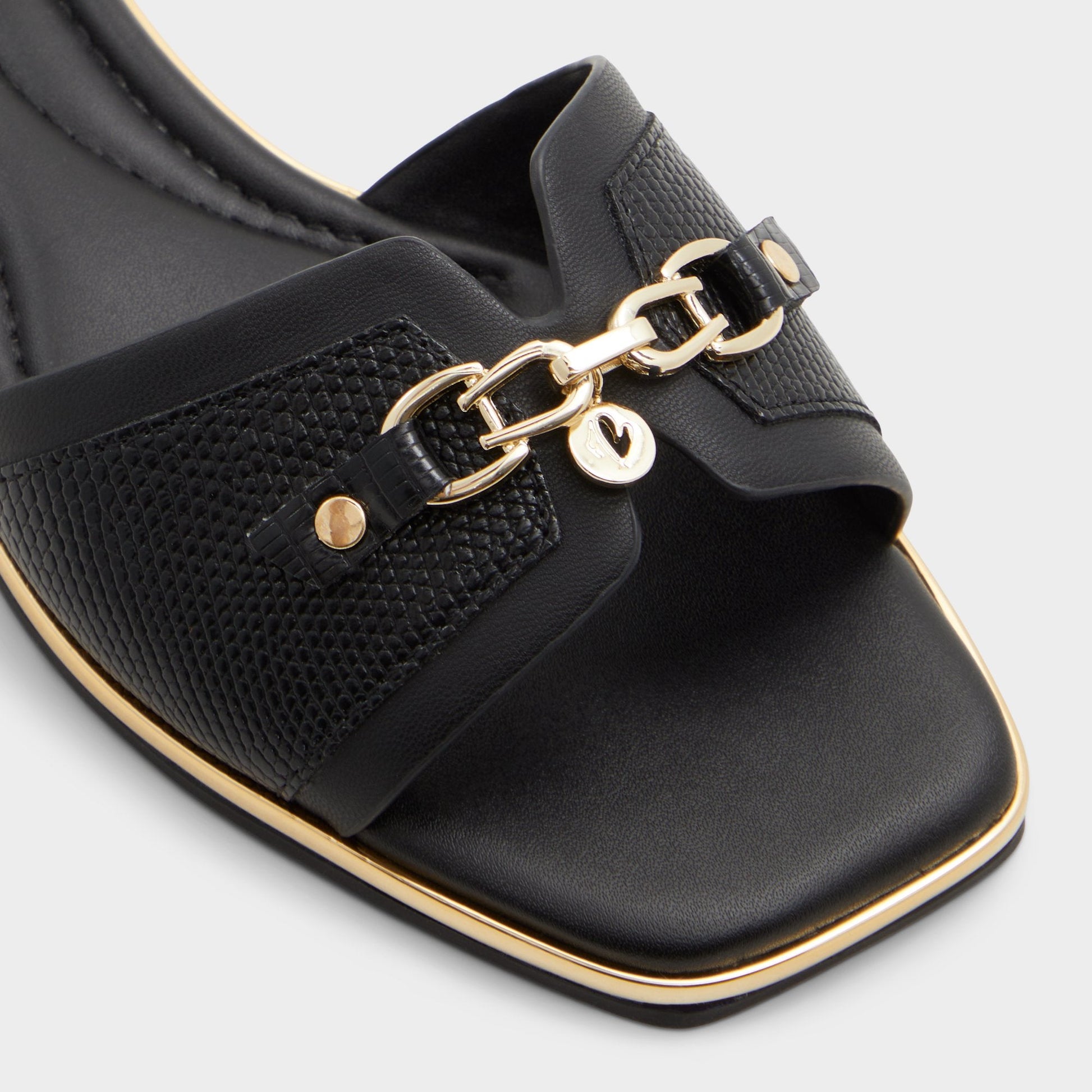 Alamassi Black Women's Flats - Slide sandal - Black