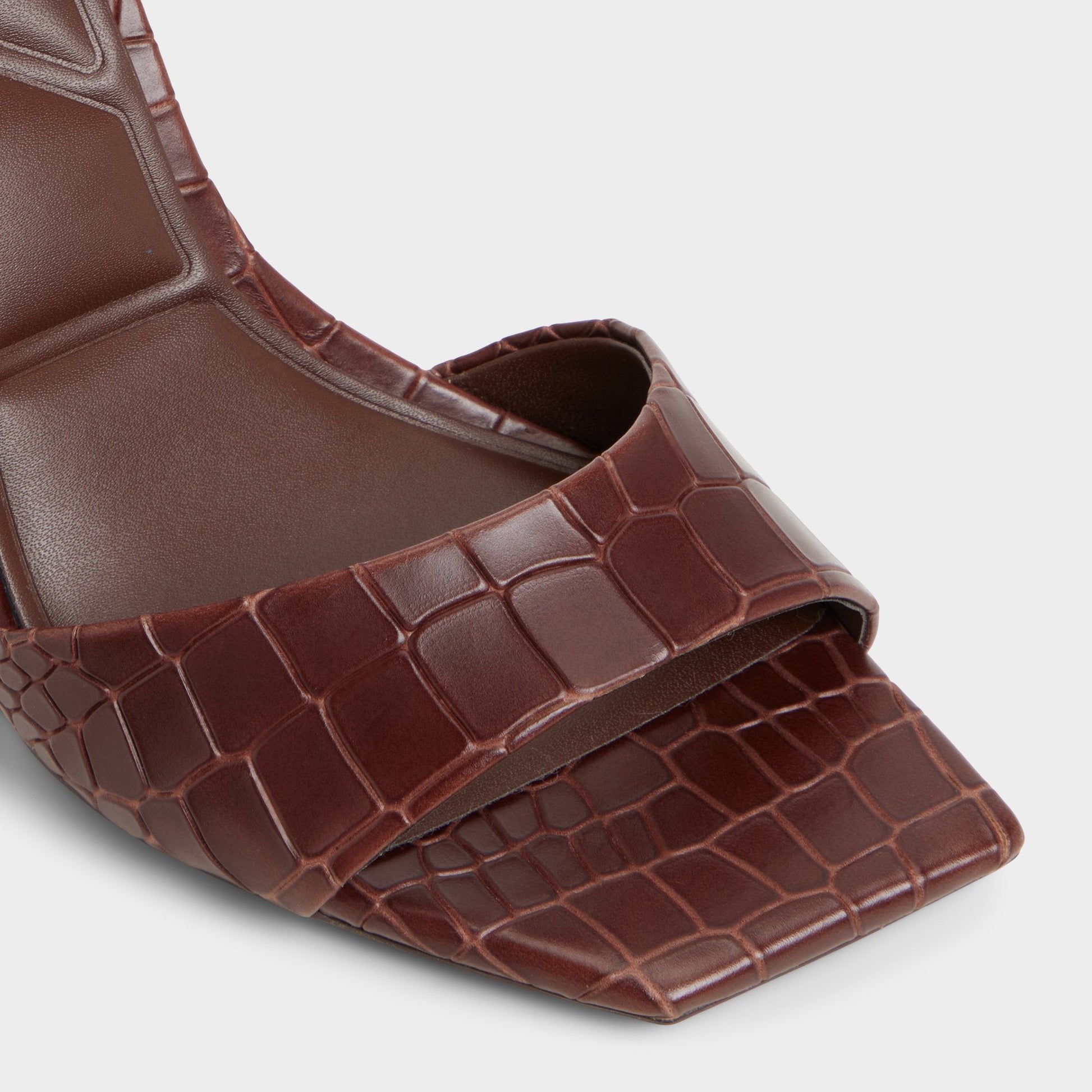 Harmonious in Dark Brown - Strappy heeled sandal - Dark Brown