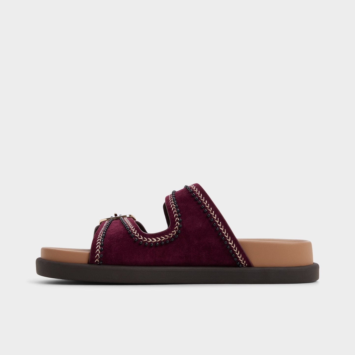 Bohochic in Bordo - Footbed sandal, Footbed sandal - Bordo
