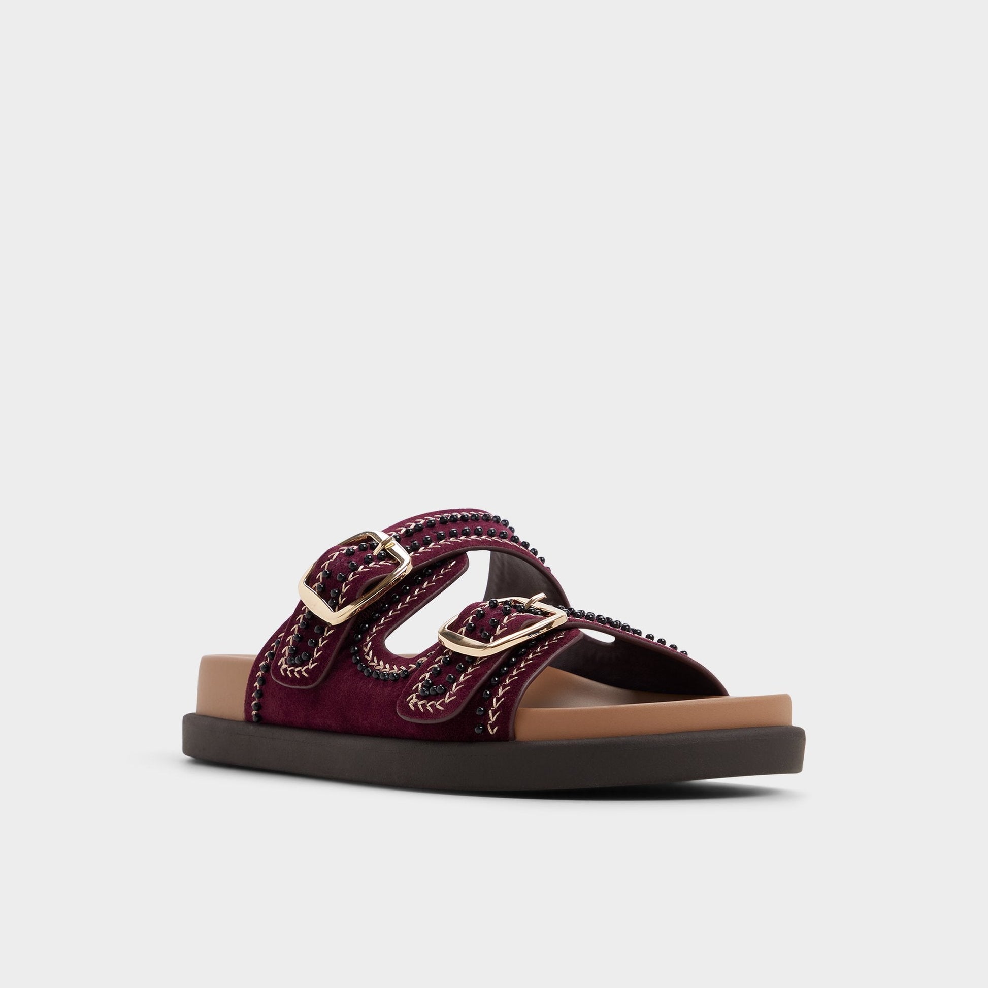 Bohochic in Bordo - Footbed sandal, Footbed sandal - Bordo