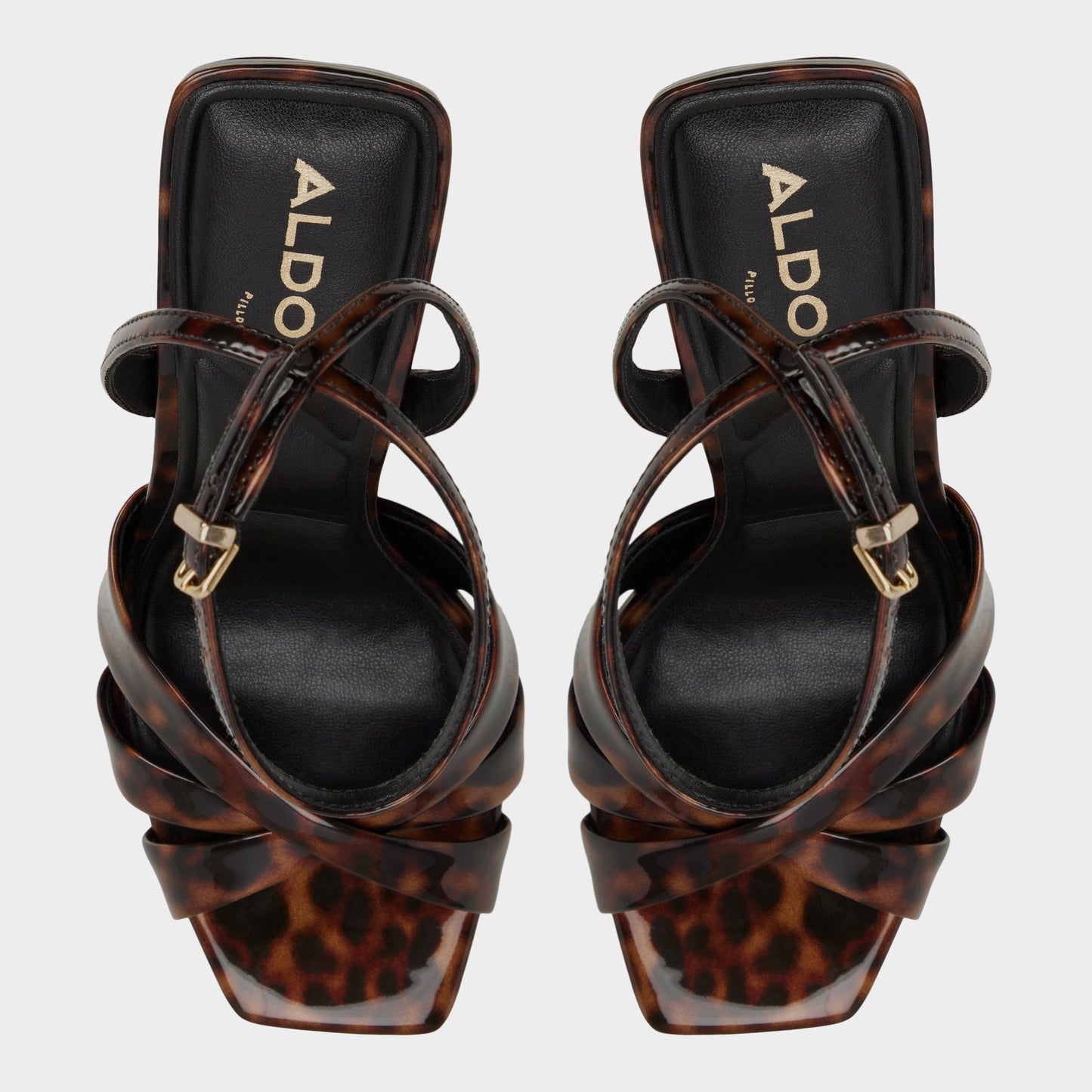 Meteora in Open Brown - Strappy heeled sandal, Stiletto heel - Open brown