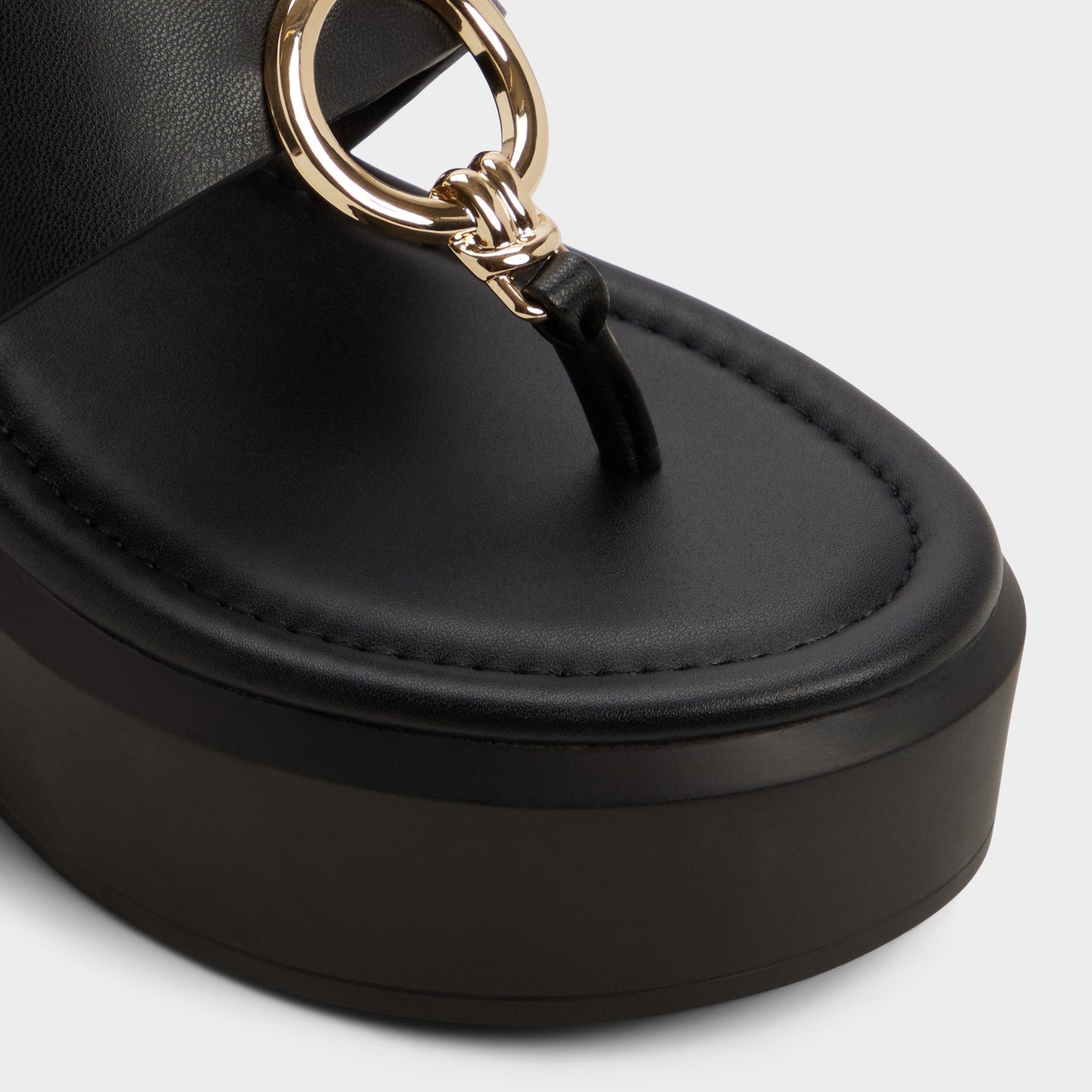 Friegan in Black - Slide sandal, Wedge heel - Black