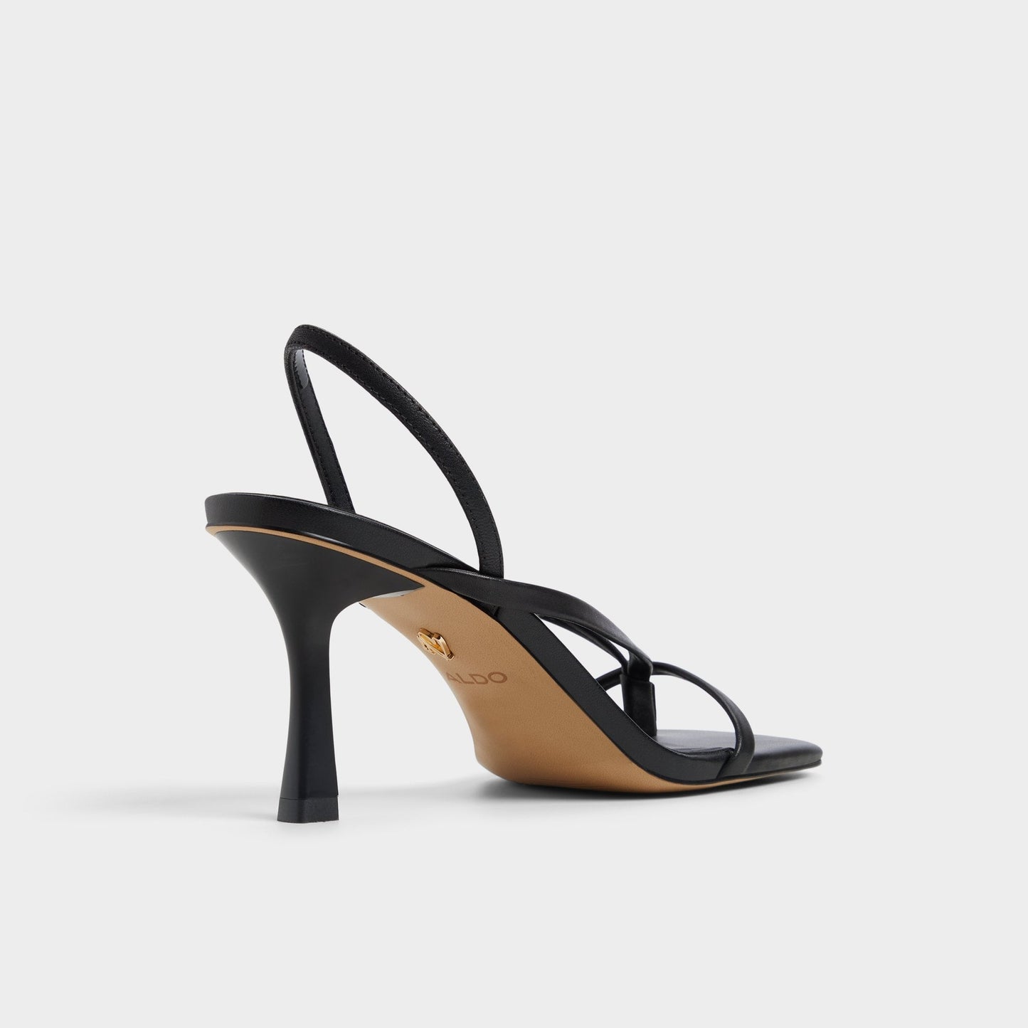Riva Other Black Women's Strappy sandals - Sling back heeled sandal, Stiletto heel - Other black
