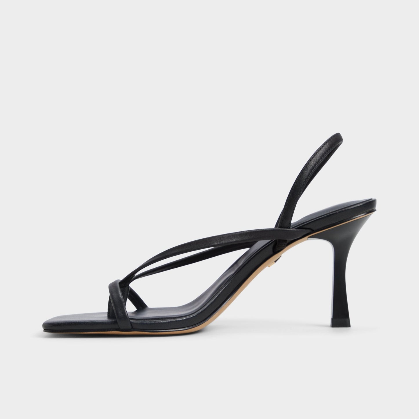 Riva Other Black Women's Strappy sandals - Sling back heeled sandal, Stiletto heel - Other black