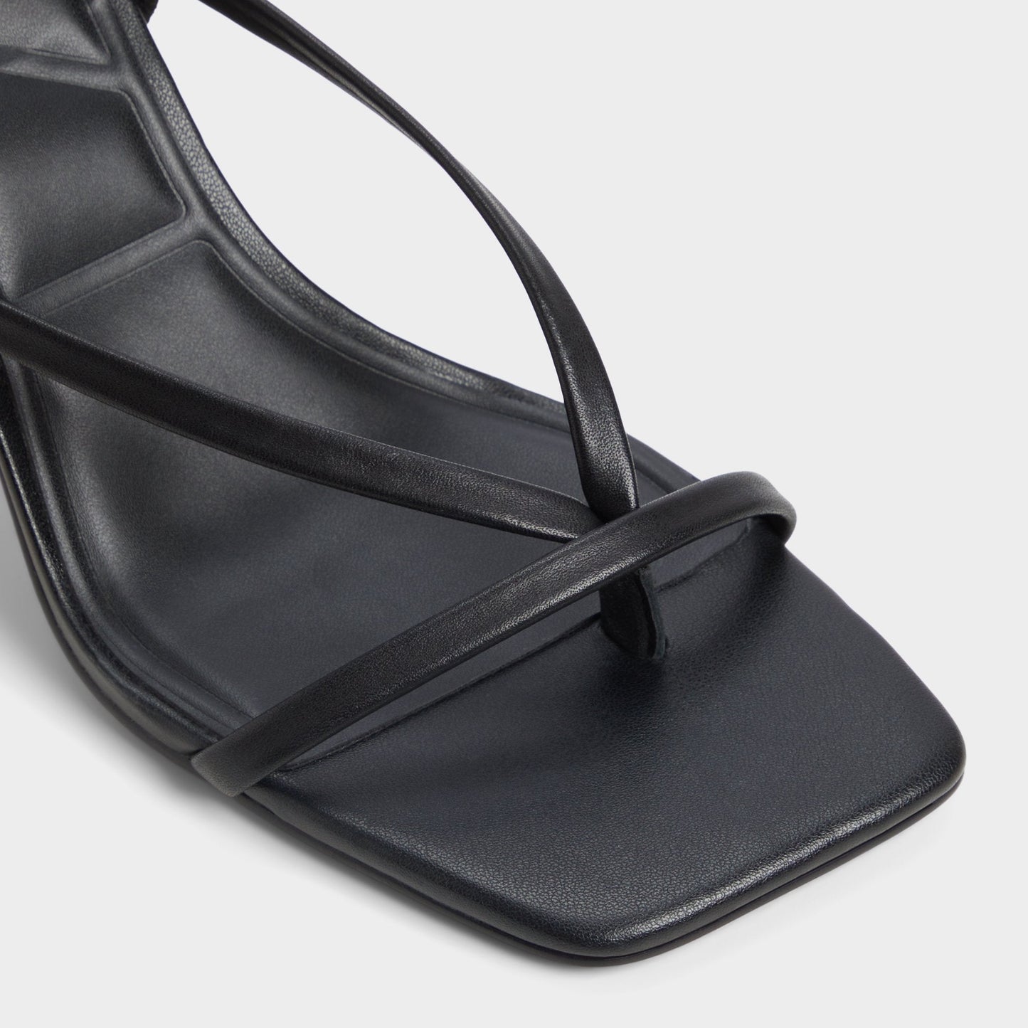 Riva Other Black Women's Strappy sandals - Sling back heeled sandal, Stiletto heel - Other black