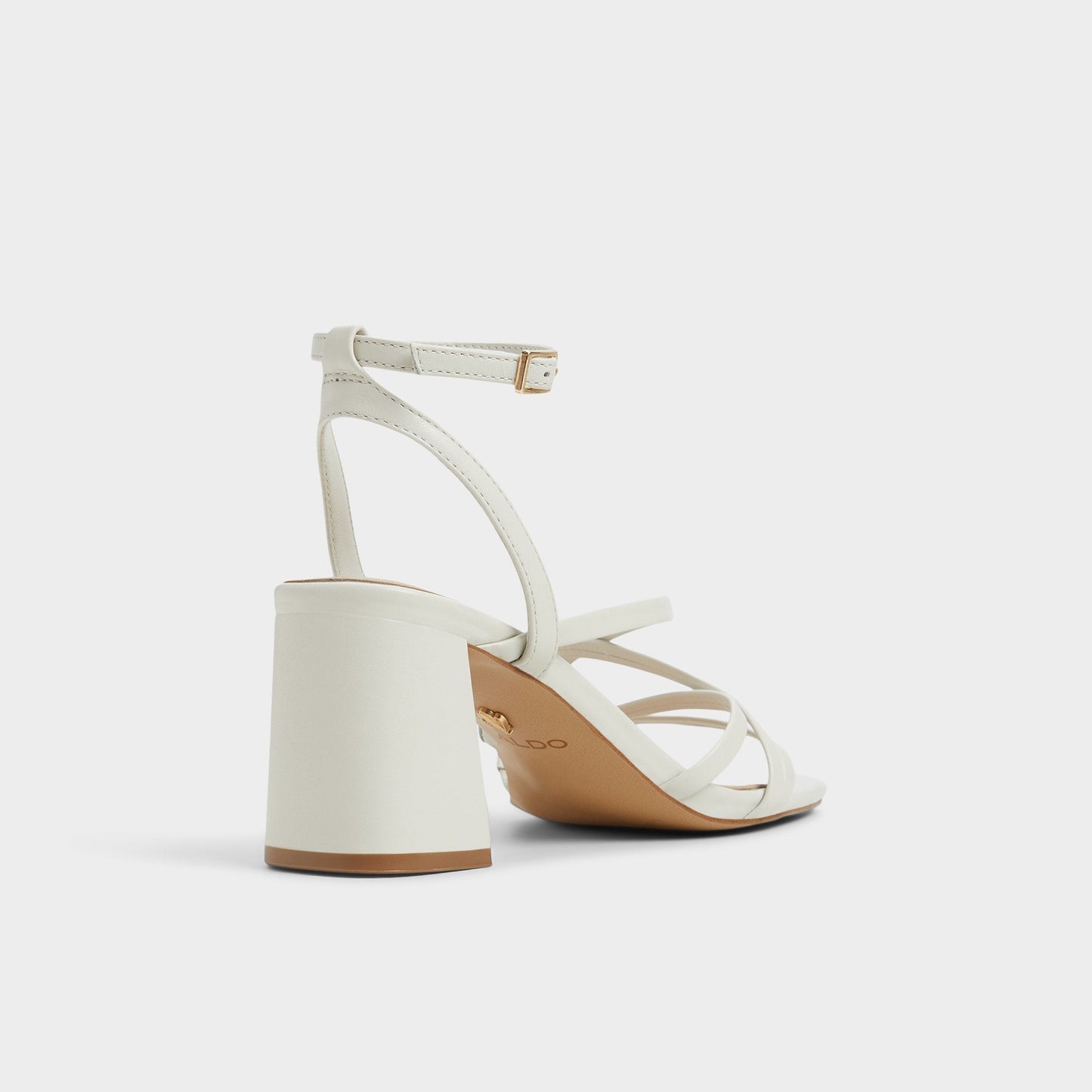 Esther Other White Women's Block heels - Strappy heeled sandal, Block heel - Other white