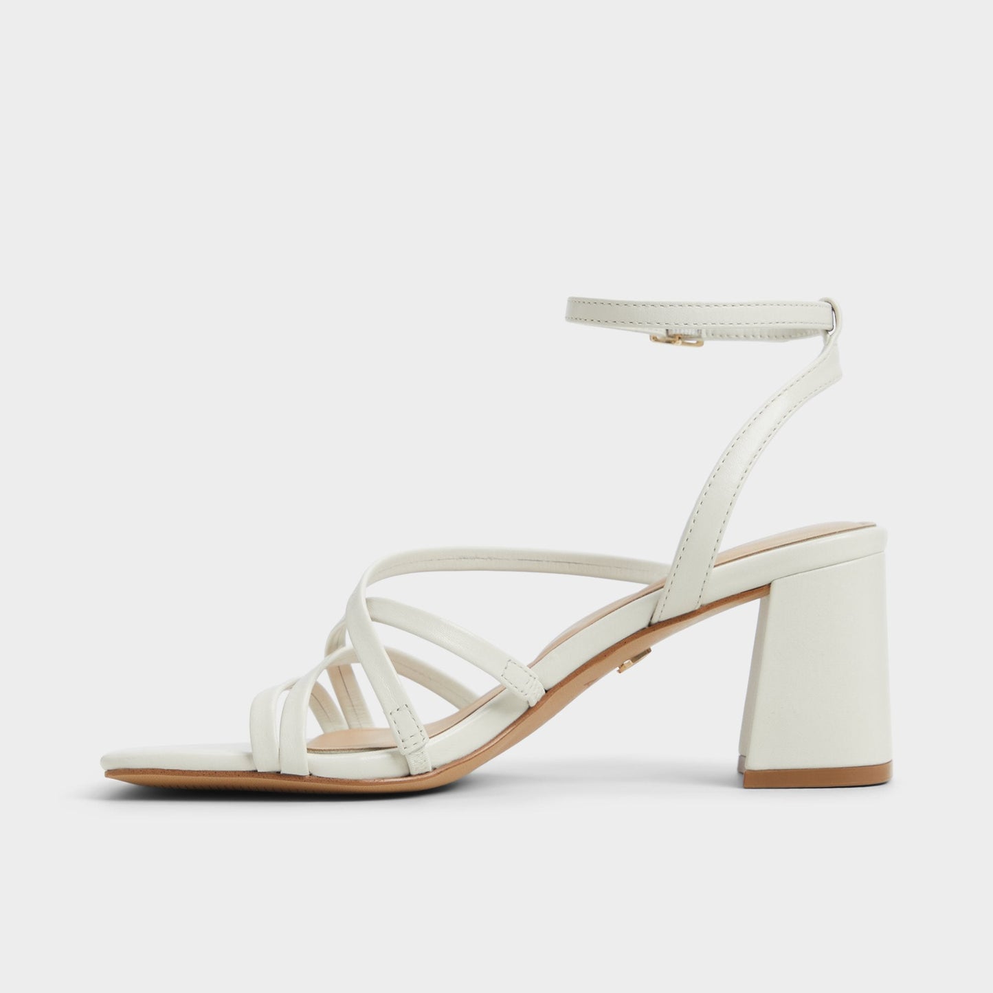 Esther Other White Women's Block heels - Strappy heeled sandal, Block heel - Other white