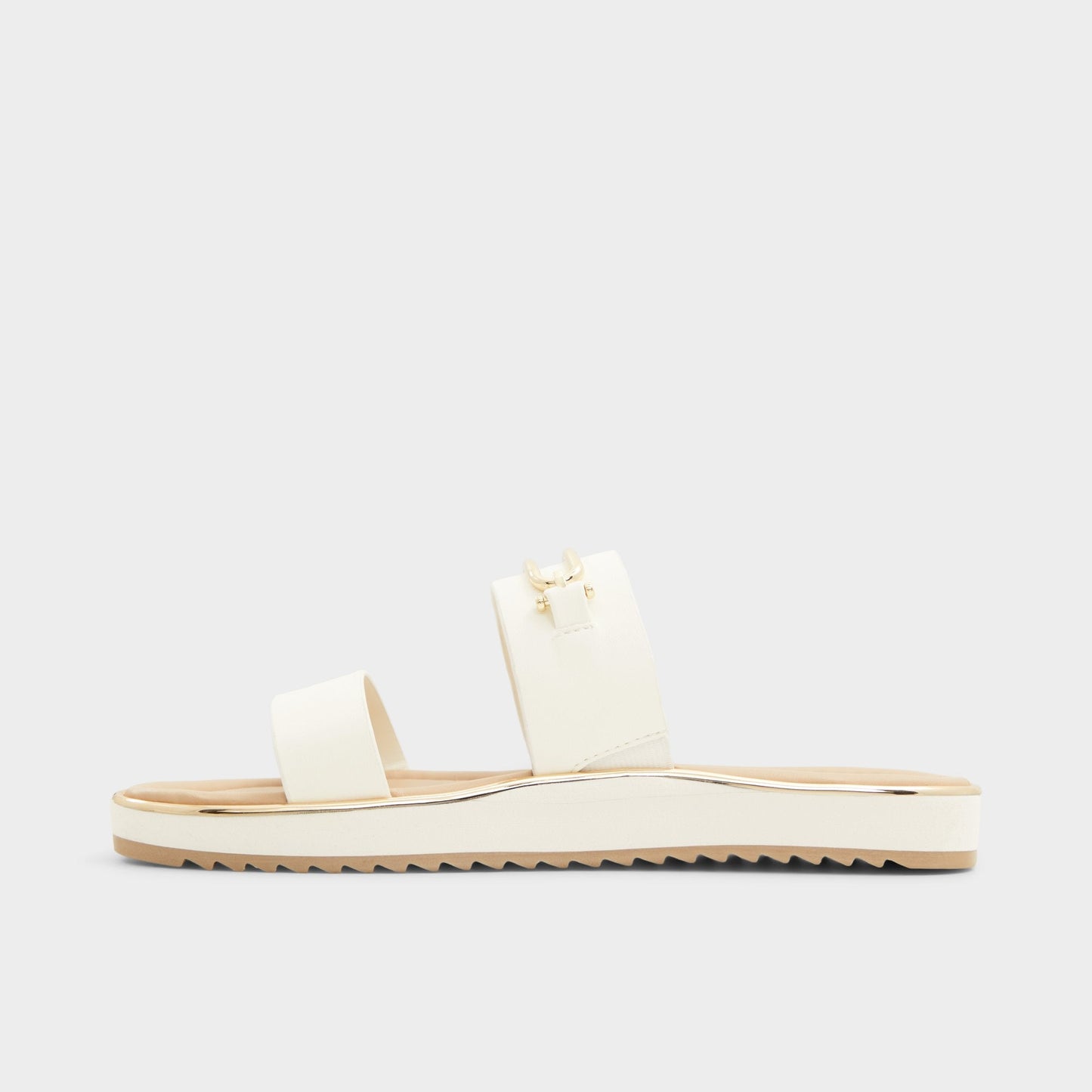 Lagoon White Women's Strappy sandals - Slide sandal, Footbed sandal - White