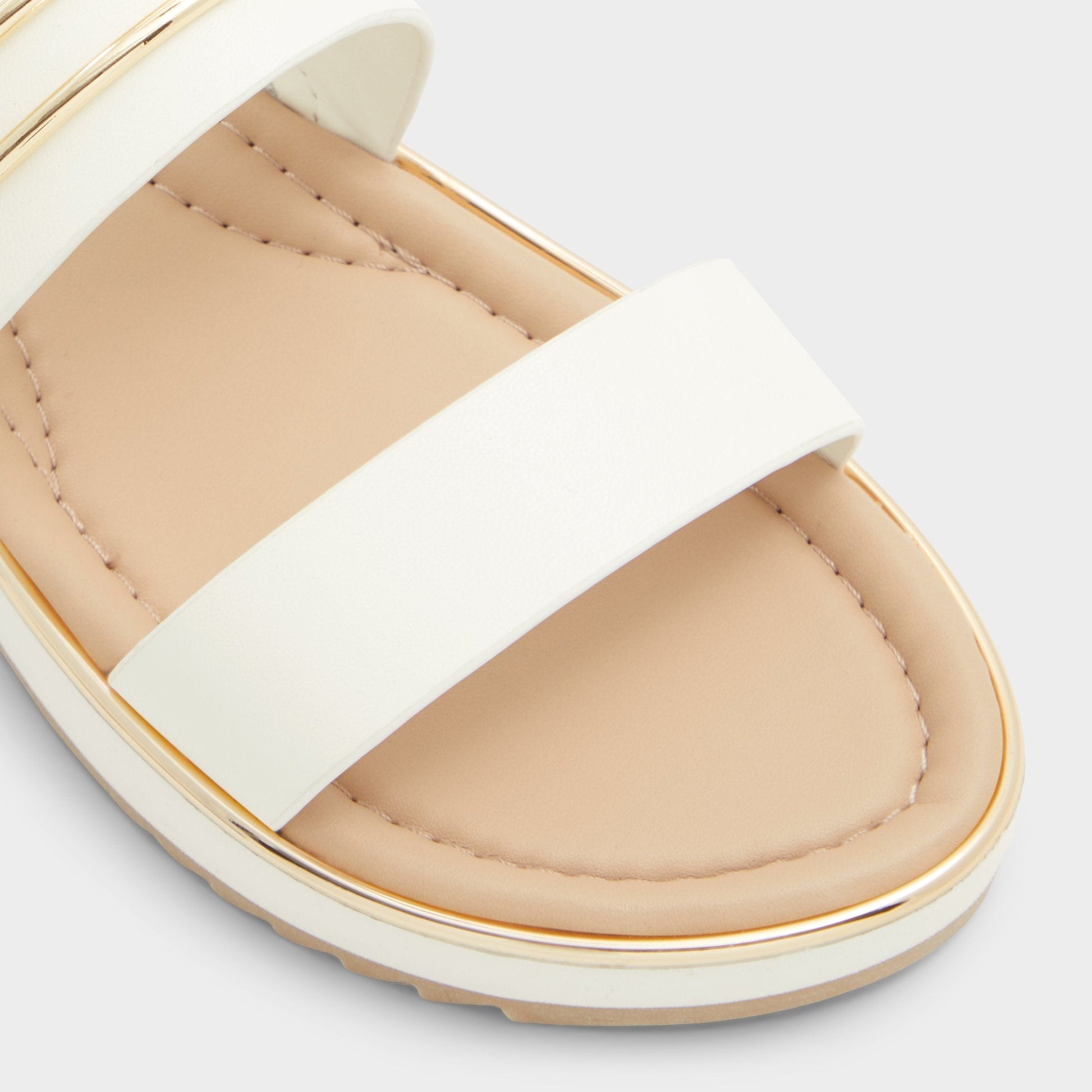 Lagoon White Women's Strappy sandals - Slide sandal, Footbed sandal - White