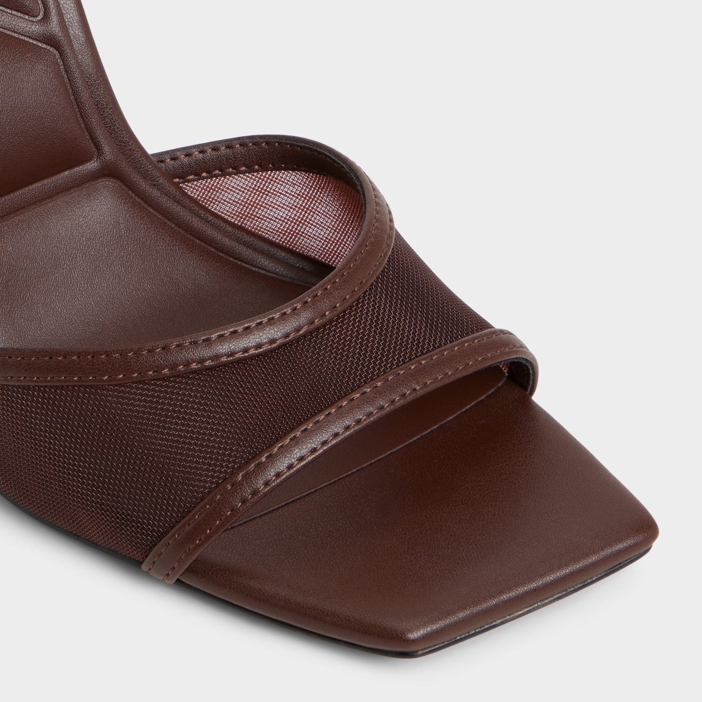 Sharra in Dark Brown - Strappy heeled sandal, Stiletto heel - Dark Brown