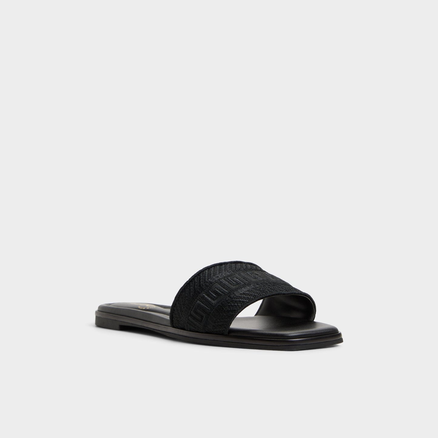 Oceania Black Women's Flats - Slide sandal - Black