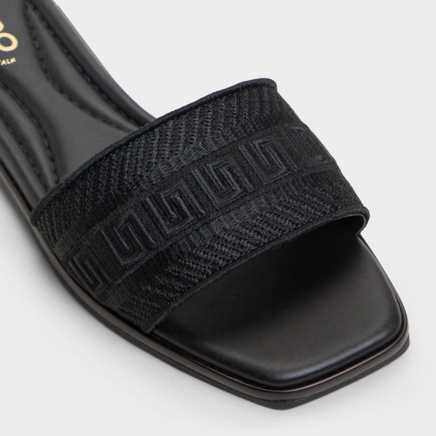 Oceania Black Women's Flats - Slide sandal - Black
