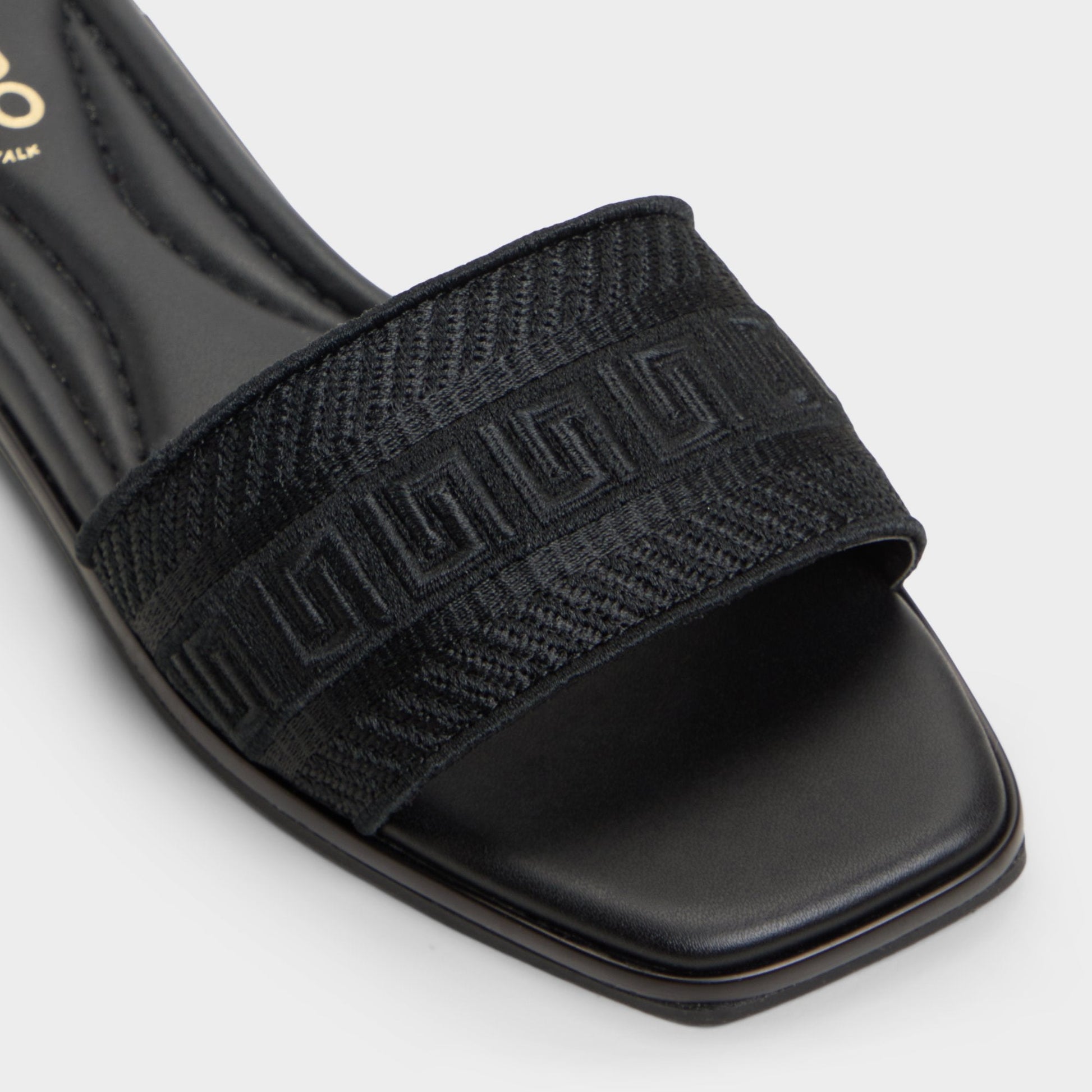 Oceania Black Women's Flats - Slide sandal - Black