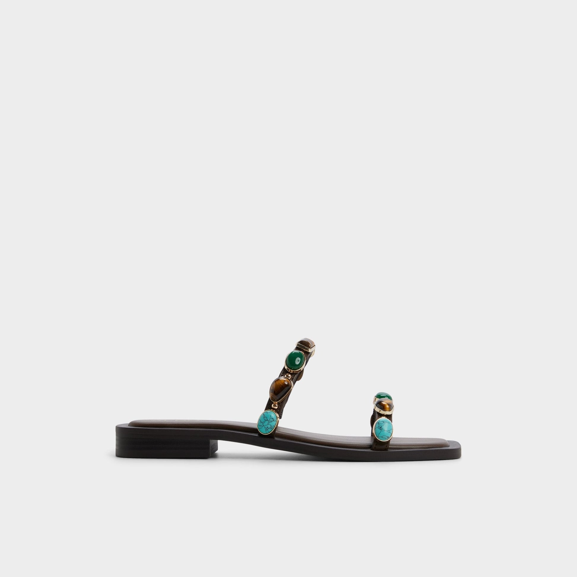 Sapphira in Dark Brown 14189967 - Slide sandal - Dark brown