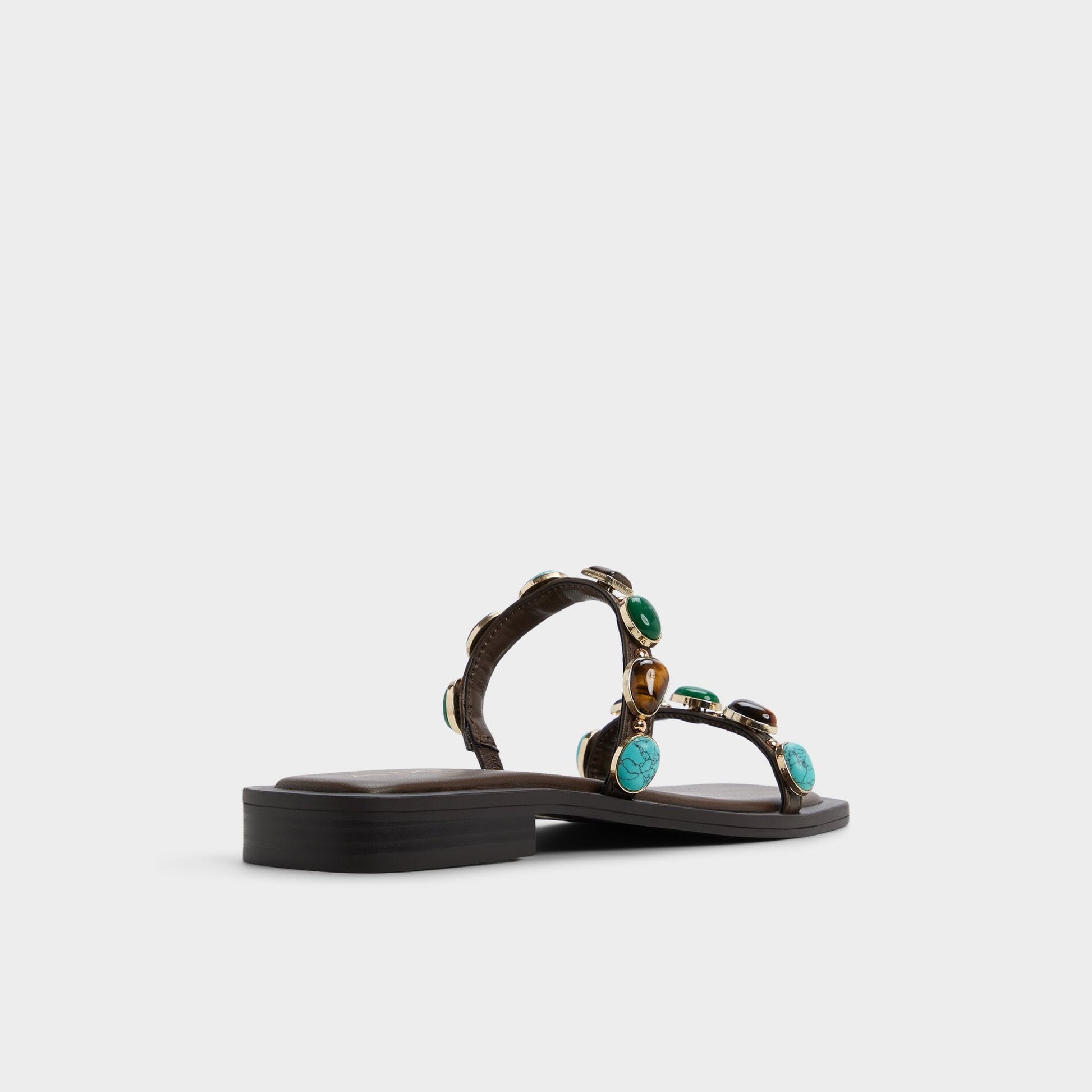 Sapphira in Dark Brown 14189967 - Slide sandal - Dark brown