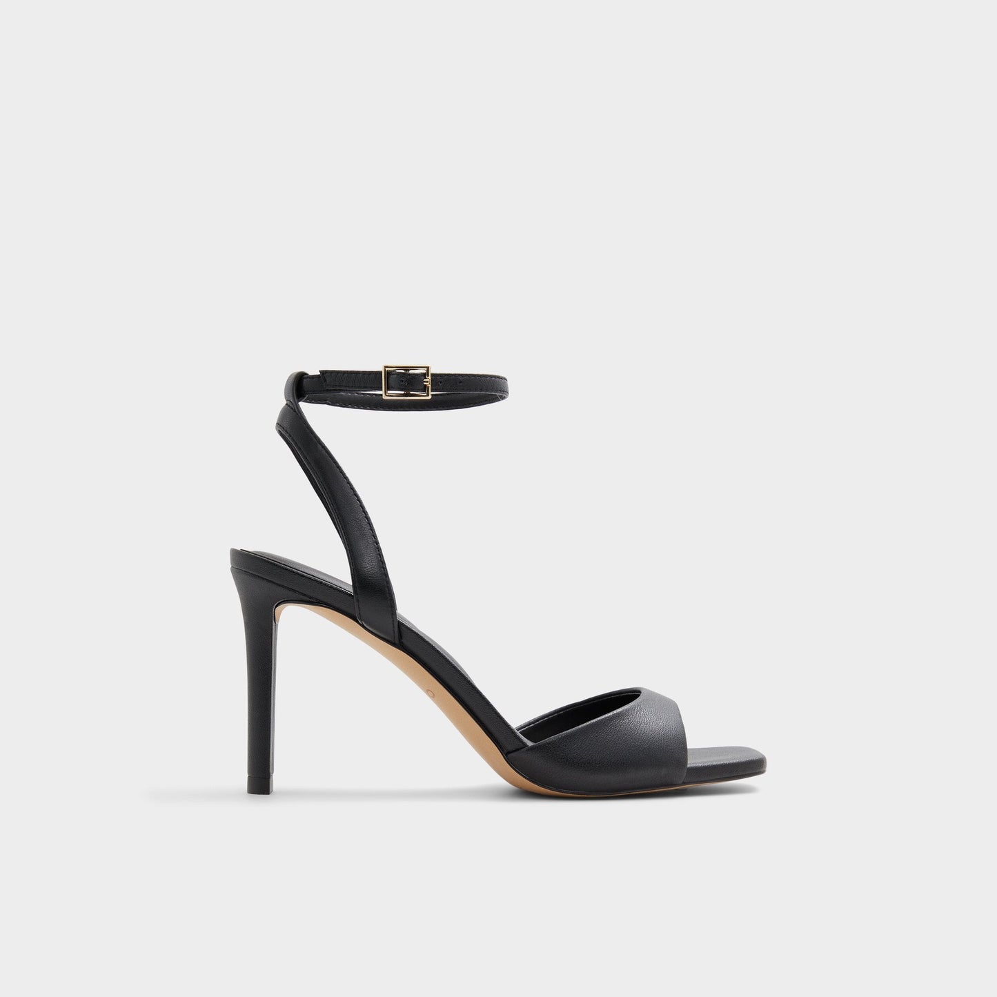Sake Black Women's Strappy sandals - Strappy heeled sandal - Black