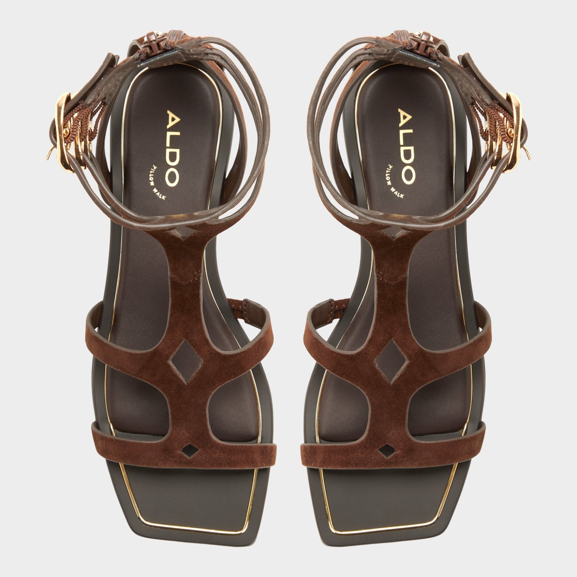 Marisea in Dark Brown - Gladiator sandal - Dark brown