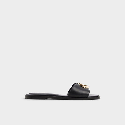 Biggin in Black - Slide sandal - Black