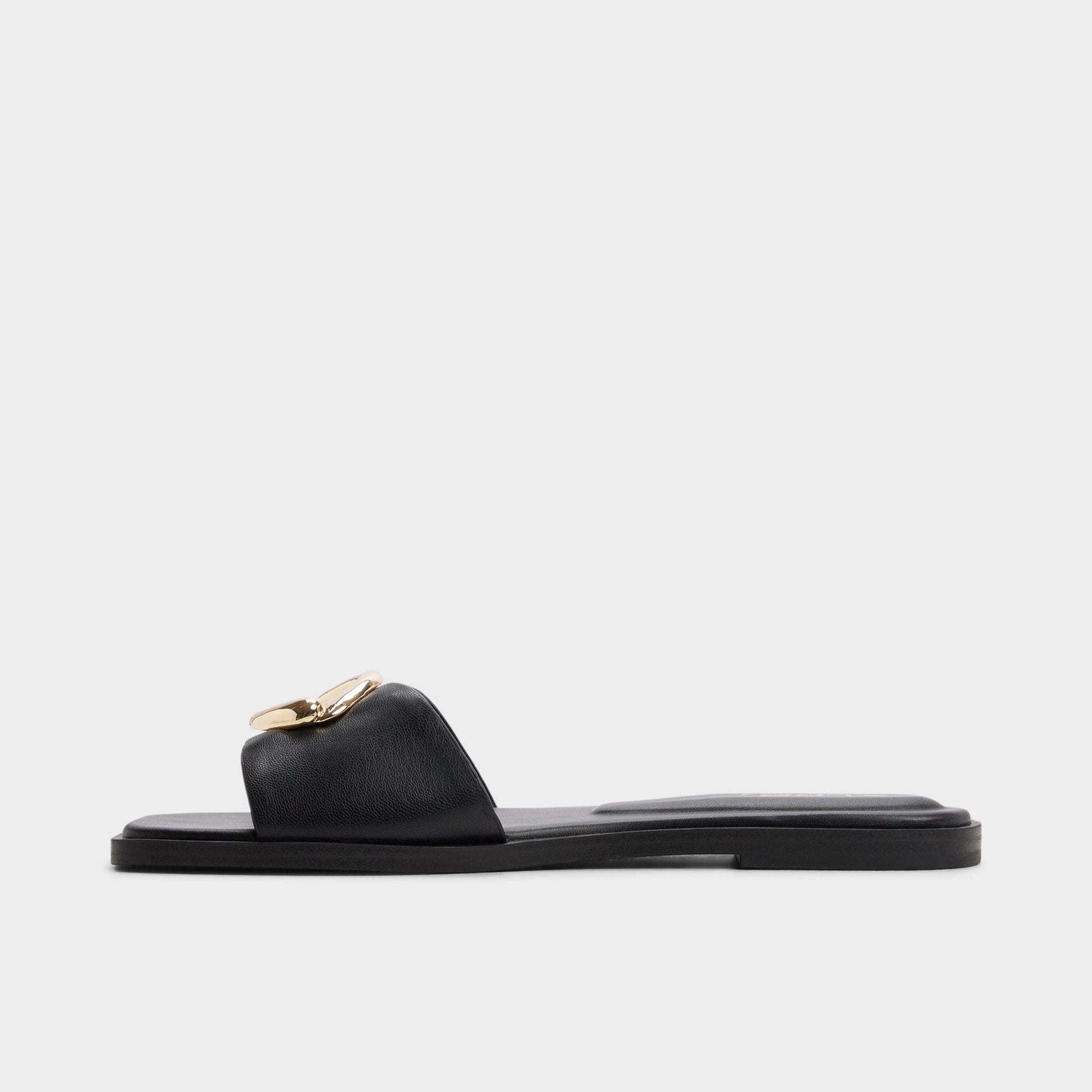Biggin in Black - Slide sandal - Black