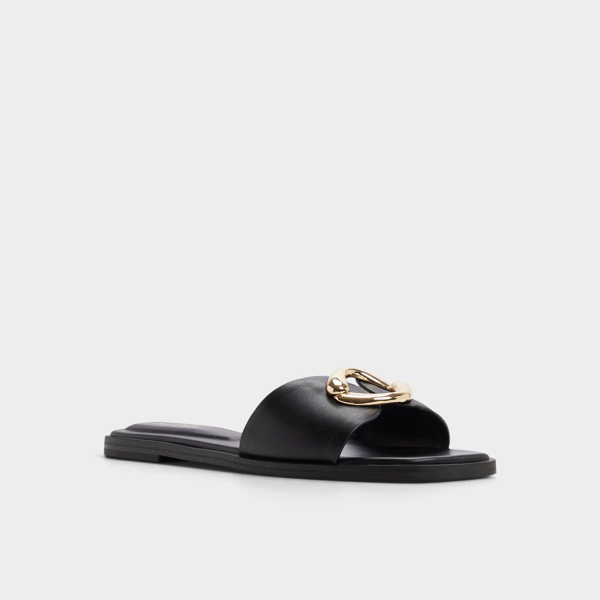 Biggin in Black - Slide sandal - Black