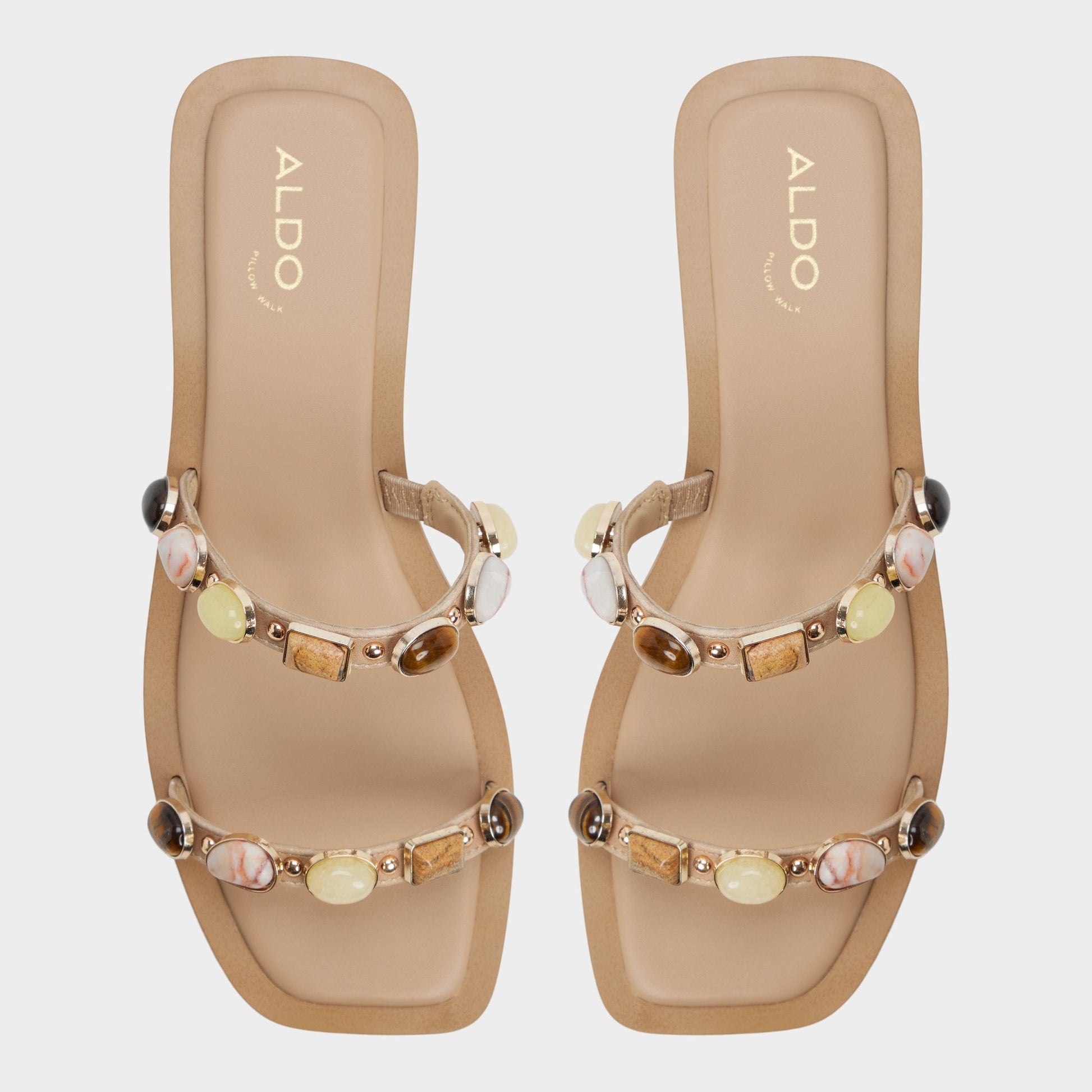 Sapphira in Medium Beige 14213541 - Slide sandal - Medium beige