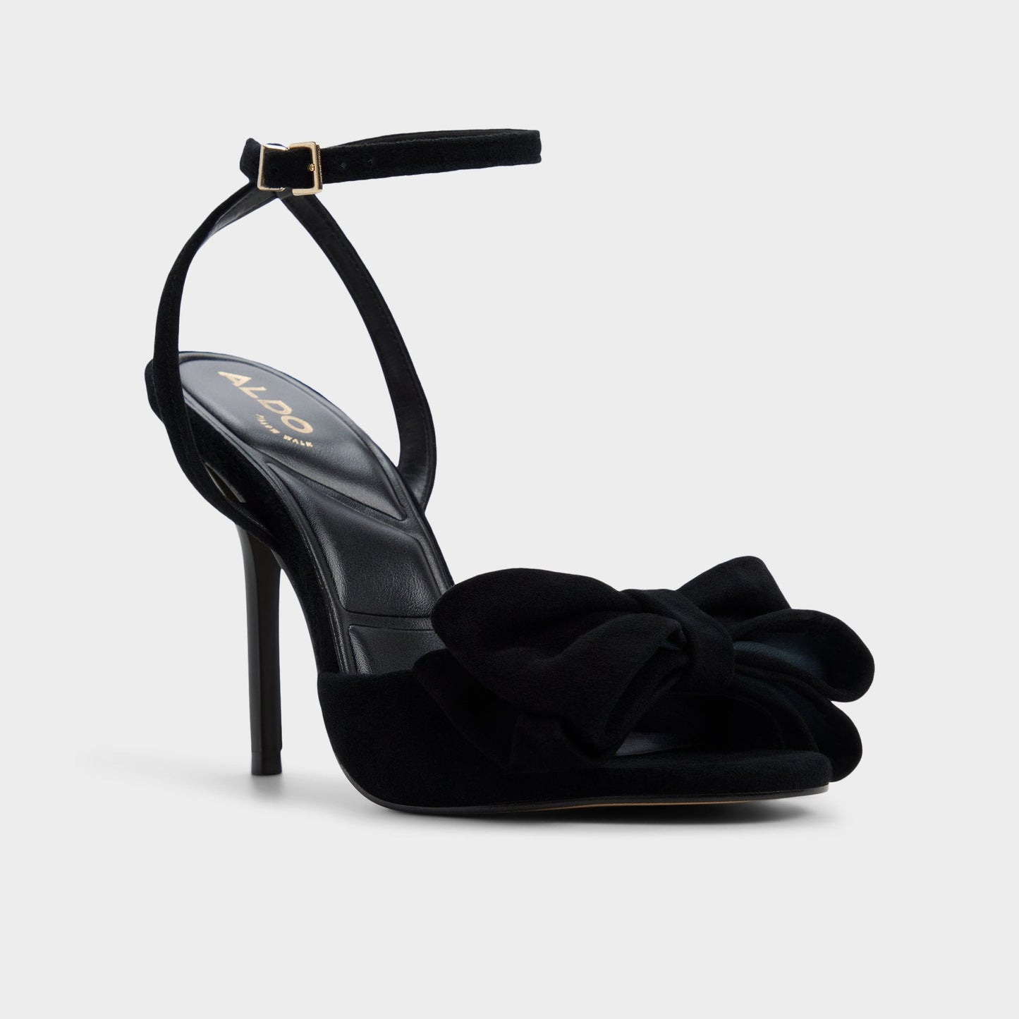Tinsletta in Other Black - Strappy heeled sandal, Stiletto heel - Other black