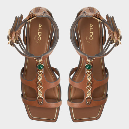Marisea in Medium Brown - Gladiator sandal - Medium brown