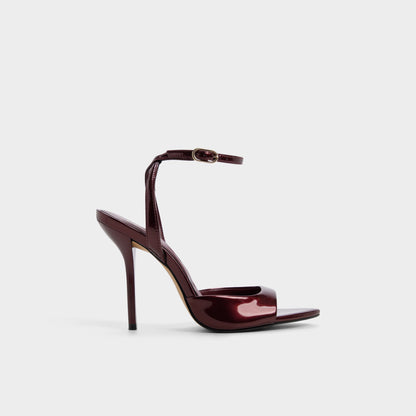 Forevermore in Medium Red - Strappy heeled sandal, Stiletto heel - Medium red