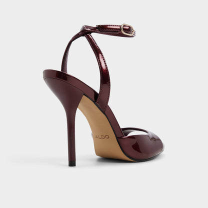 Forevermore in Medium Red - Strappy heeled sandal, Stiletto heel - Medium red