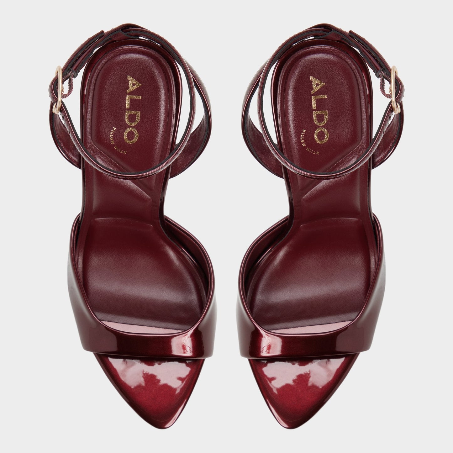 Forevermore in Medium Red - Strappy heeled sandal, Stiletto heel - Medium red