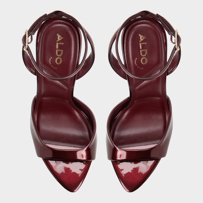 Forevermore in Medium Red - Strappy heeled sandal, Stiletto heel - Medium red