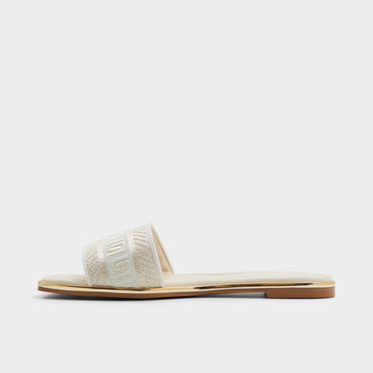 Oceania Other Beige Women's Flats - Slide sandal - Other beige