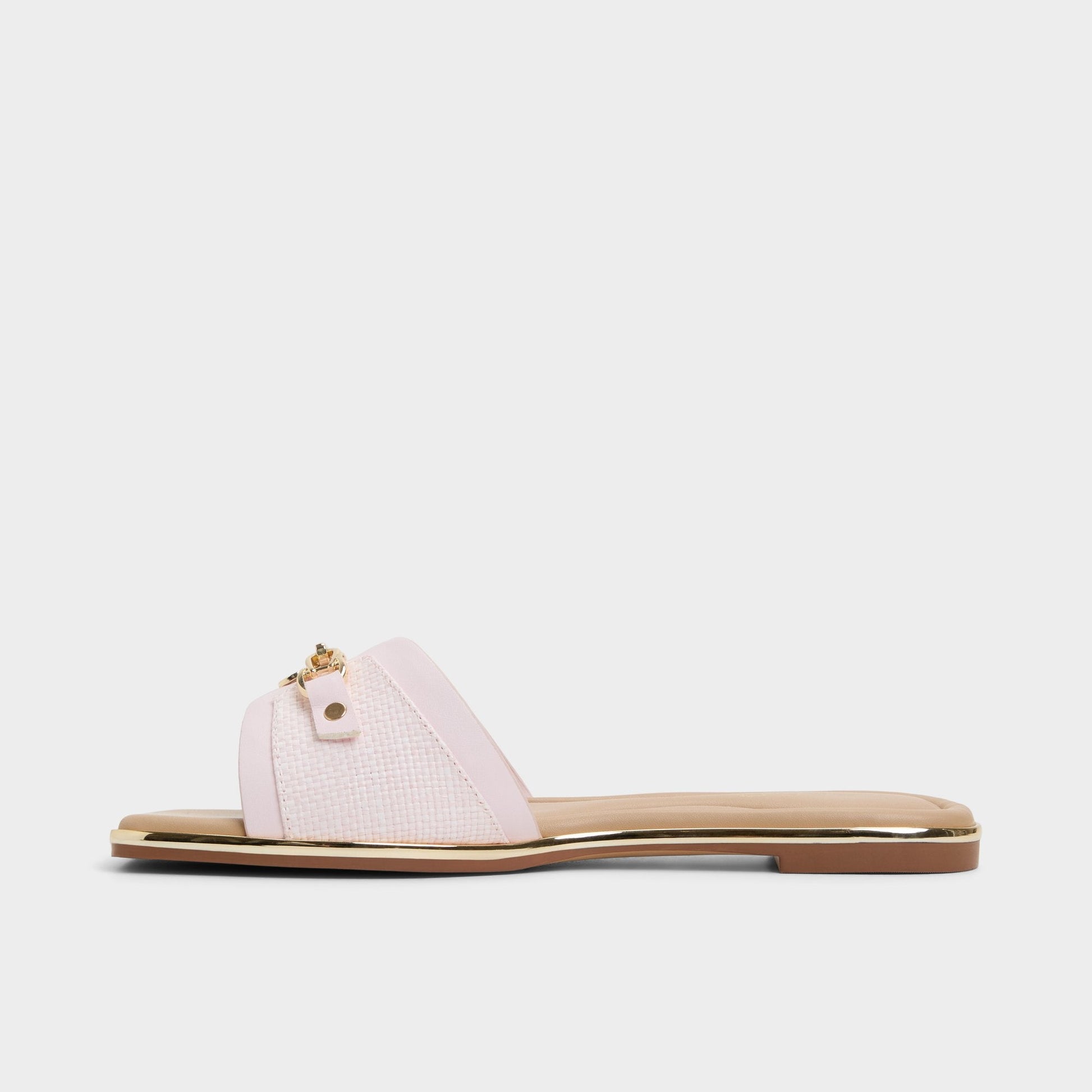 Alamassi Light Pink Women's Flats - Slide sandal - Light Pink