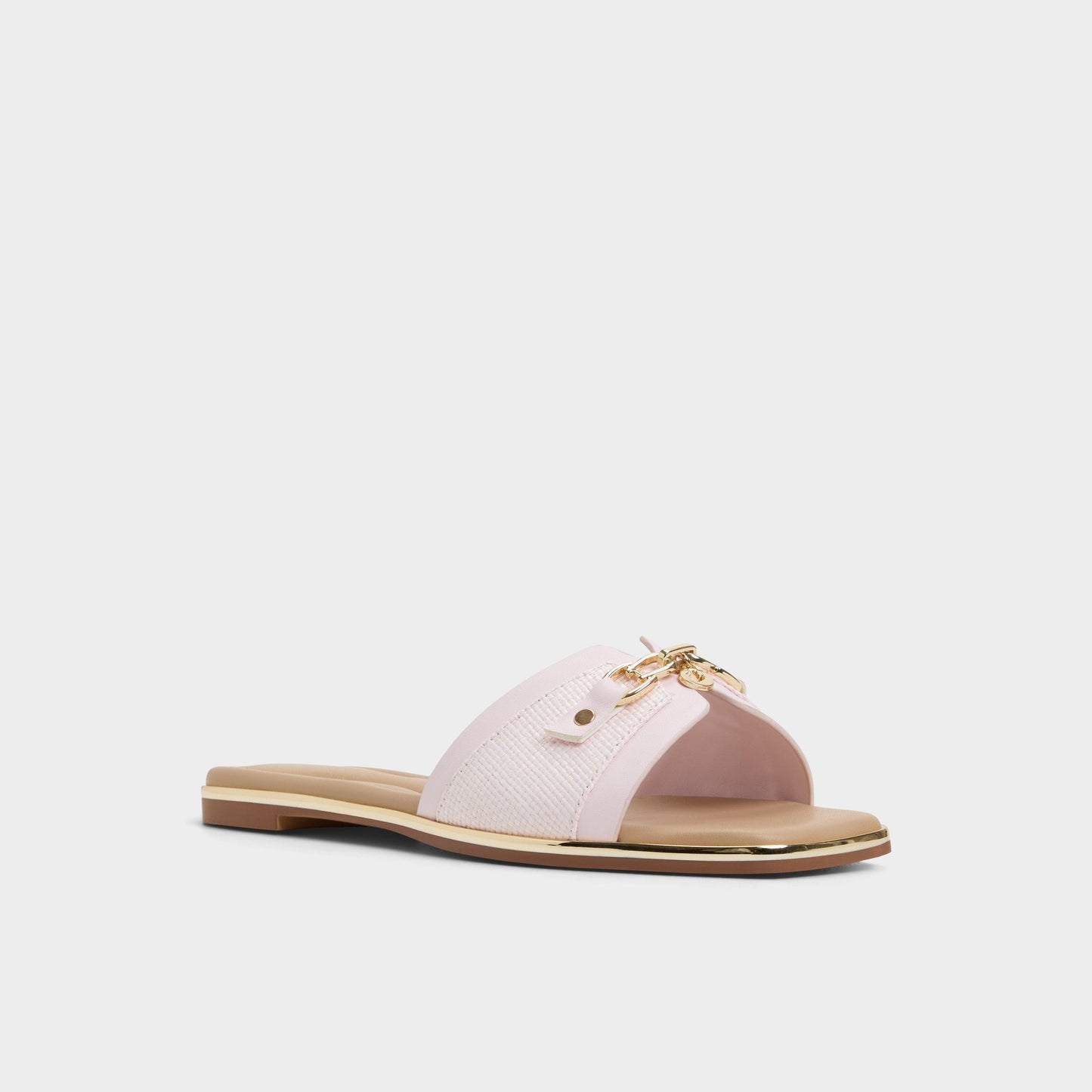 Alamassi Light Pink Women's Flats - Slide sandal - Light Pink