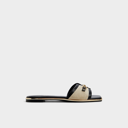 Alamassi Natural Women's Flats - Slide sandal - Natural