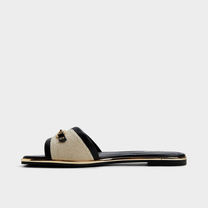Alamassi Natural Women's Flats - Slide sandal - Natural