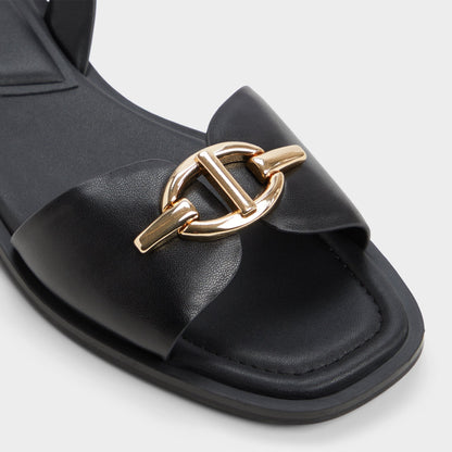 Goassi Black Women's Flats - Flat sandal - Black
