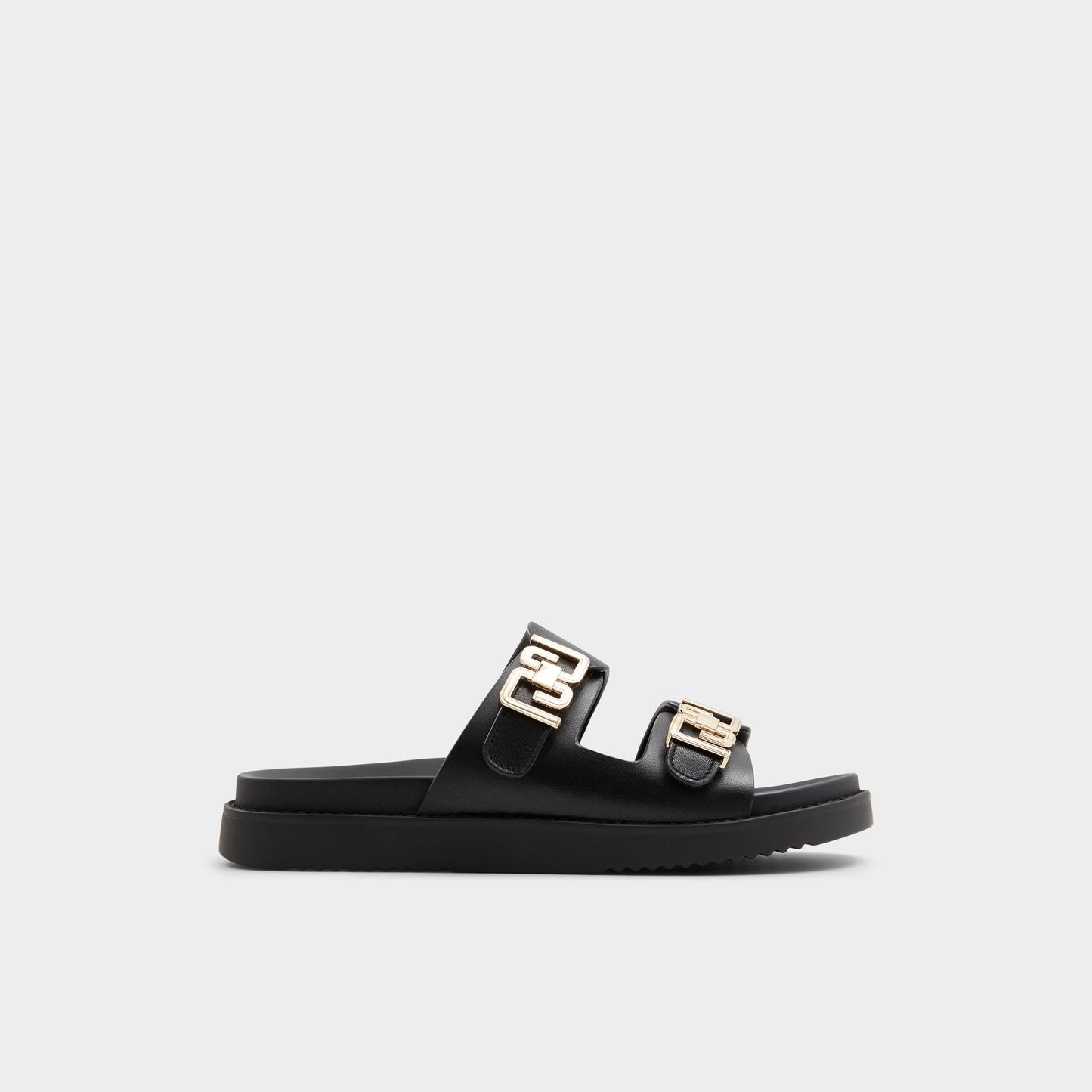Alessie Black Women's Footbed sandals - Footbed sandal, Footbed sandal - Black