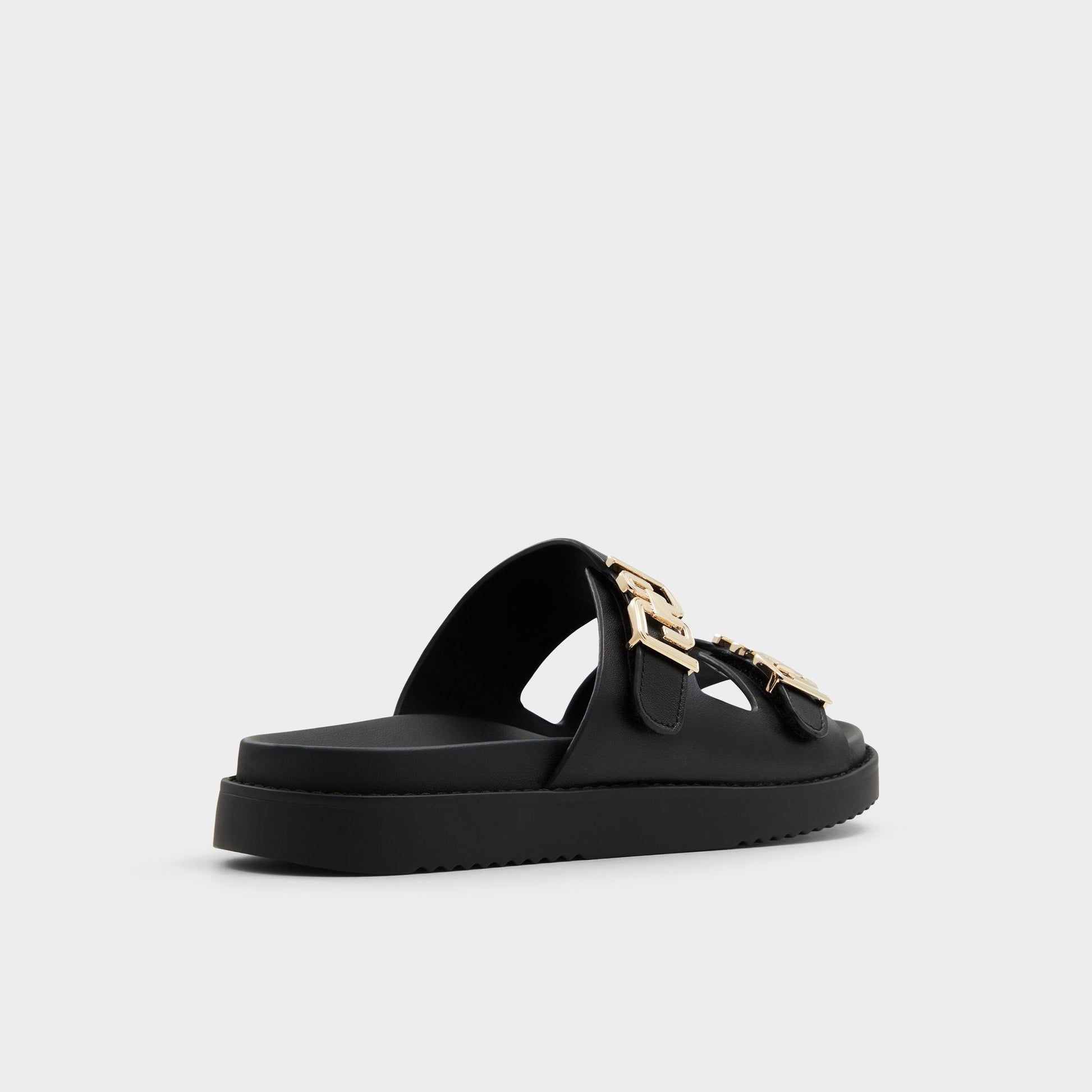 Alessie Black Women's Footbed sandals - Footbed sandal, Footbed sandal - Black