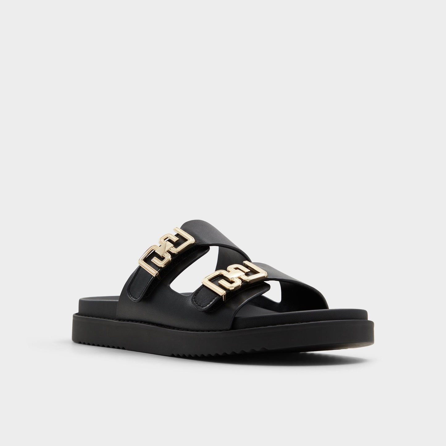 Alessie Black Women's Footbed sandals - Footbed sandal, Footbed sandal - Black
