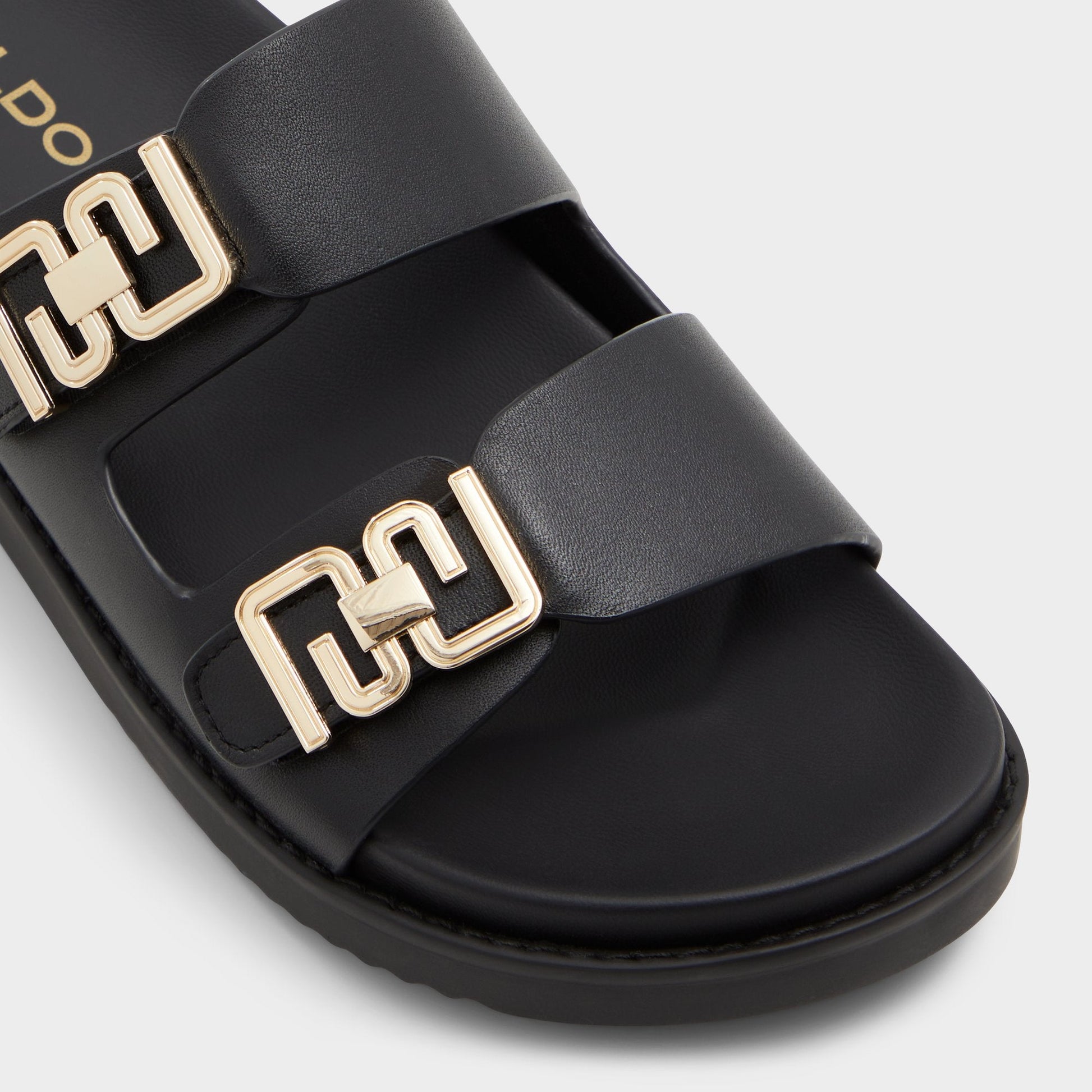 Alessie Black Women's Footbed sandals - Footbed sandal, Footbed sandal - Black