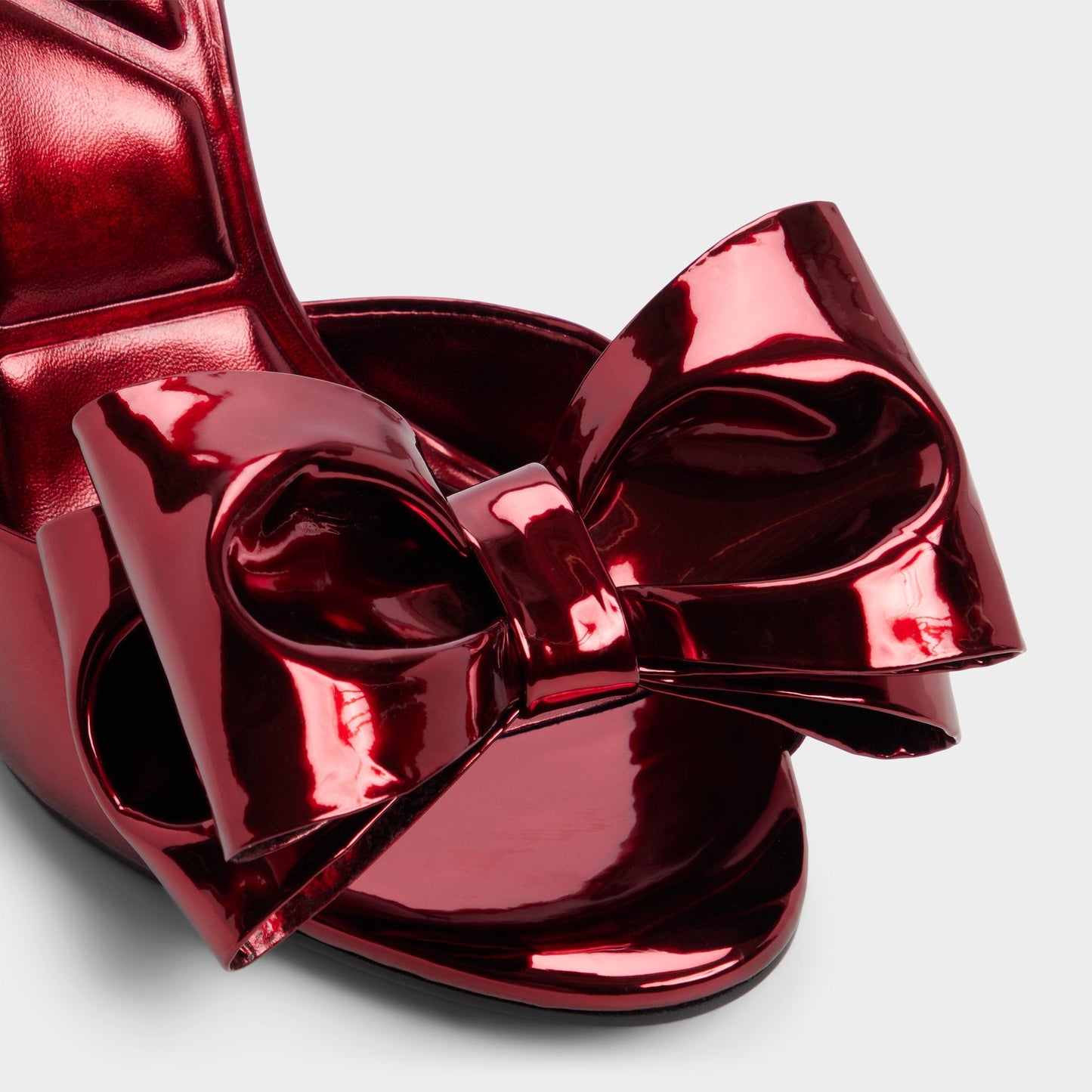 Tinsletta in Medium Red - Heeled sandal, Stiletto heel - Medium red