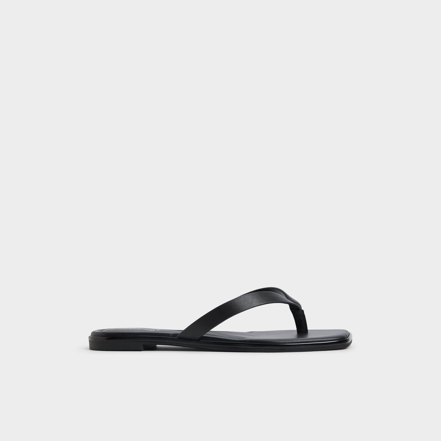Theao Black Women's Flats - Flip flop - Black