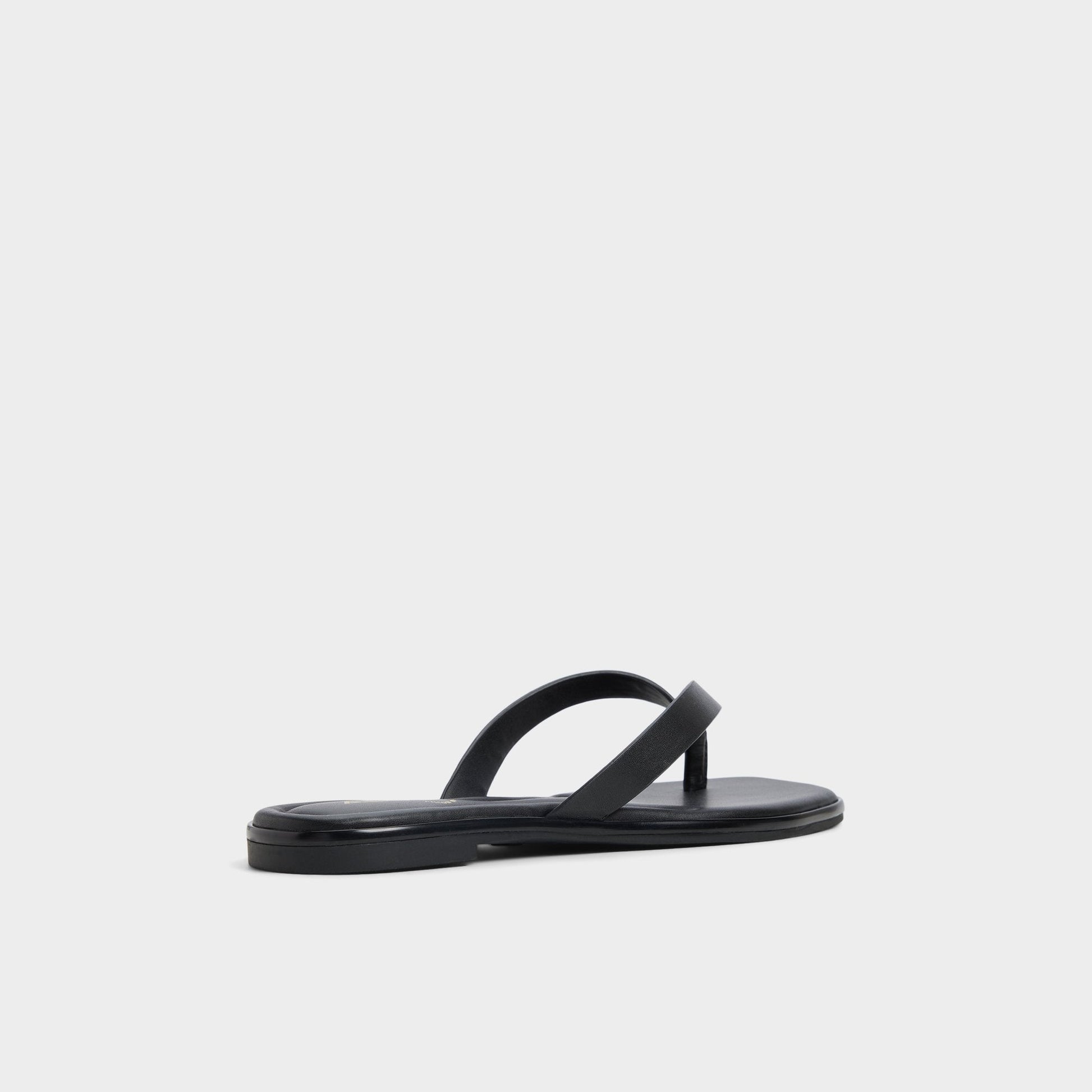 Theao Black Women's Flats - Flip flop - Black