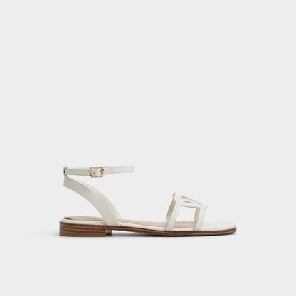 Greengrove White Women's Flats - Flat sandal - White