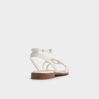 Greengrove White Women's Flats - Flat sandal - White