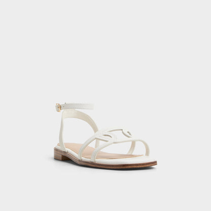 Greengrove White Women's Flats - Flat sandal - White