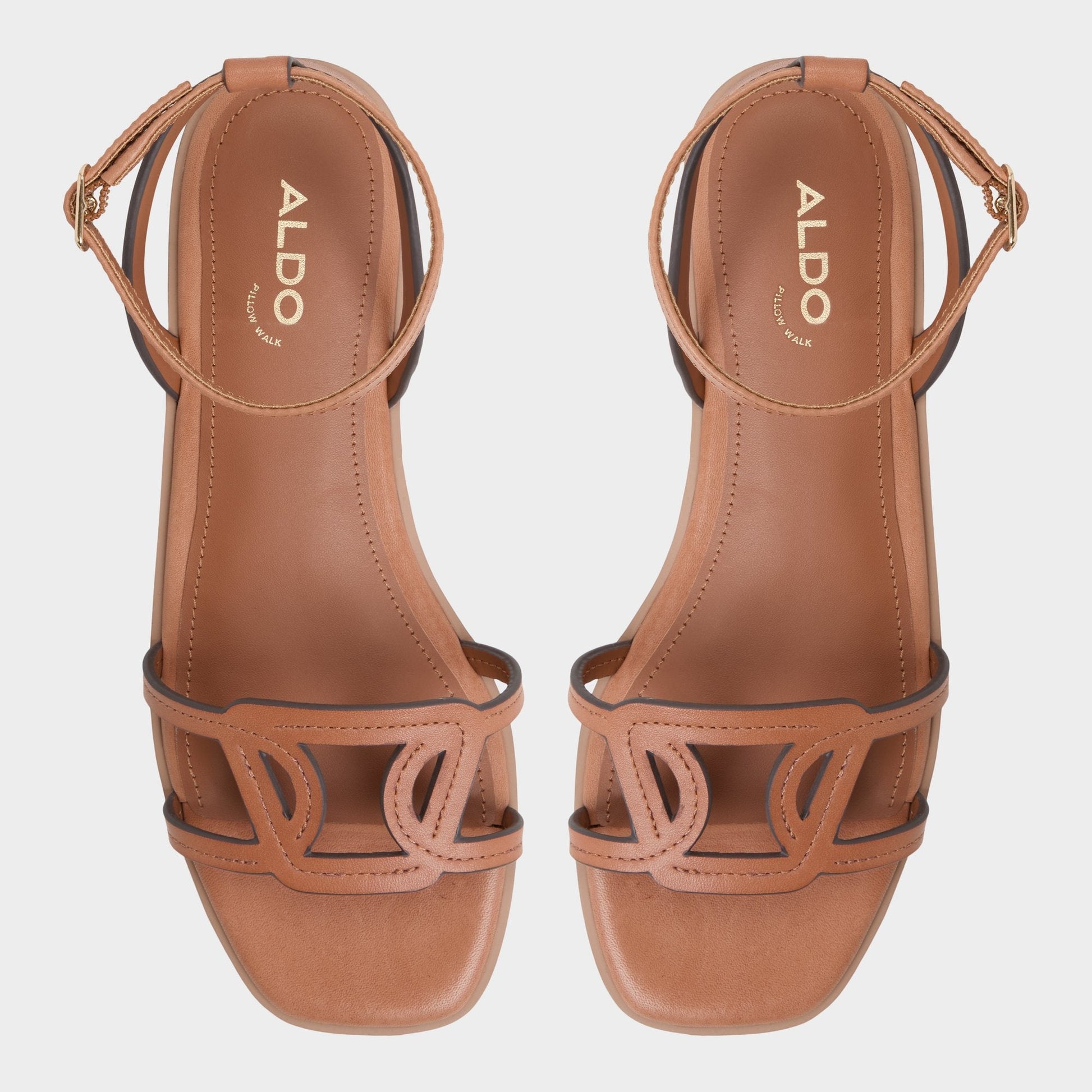 Greengrove Medium Brown Women's Flats - Flat sandal - Medium brown