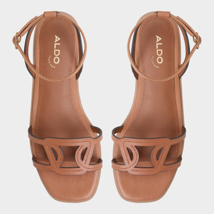 Greengrove Medium Brown Women's Flats - Flat sandal - Medium brown
